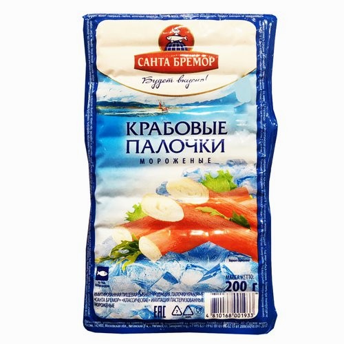 Крабовые палочки «Санта Бремор» С мясом краба 200 г